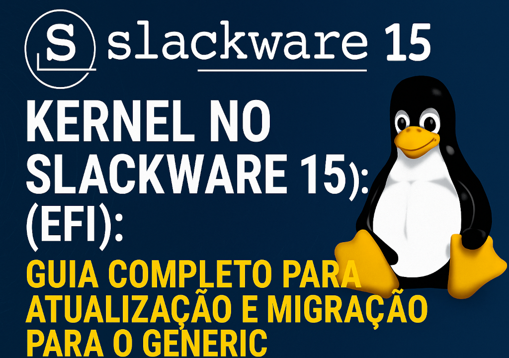 Atualização de kernel ou uso de kernel genérico no slackware 15 EFI
